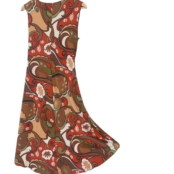 Vintage Speechless Large Flare Boho Dress Fairy core Paisley Empire waist - Picture 6 of 13